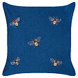 BELIANI - Lot de 2 coussins décoratifs TALINUM Velours 45 x 45 cm Bleu Motif animal - vignette
