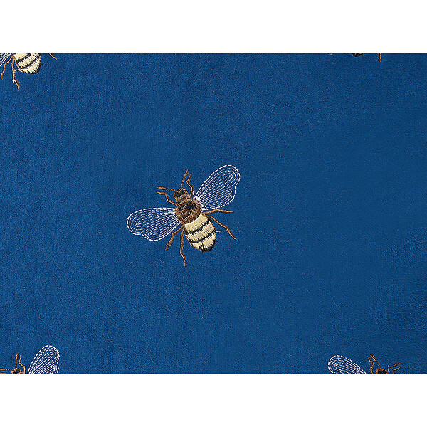 BELIANI - Lot de 2 coussins décoratifs TALINUM Velours 45 x 45 cm Bleu Motif animal - large