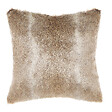 BELIANI - Lot de 2 coussins décoratifs HORDEUM 45 x 45 cm Fourrure synthétique Marron clair Unicolore - vignette