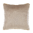 BELIANI - Lot de 2 coussins décoratifs HORDEUM 45 x 45 cm Fourrure synthétique Marron clair Unicolore - vignette