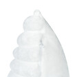 BELIANI - Lot de 2 coussins décoratifs RAKYA 45 x 45 cm Fourrure synthétique Blanc À rayure - vignette