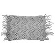 BELIANI - Lot de 2 coussins décoratifs KIRIKKALE Coton 30 x 45 cm Gris Motif géométrique - vignette