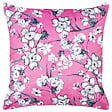 BELIANI - Lot de 2 coussins décoratifs KOELERIA Velours 45 x 45 cm Rose fushia Motif floral - vignette