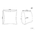 BELIANI - Lot de 2 coussins décoratifs CONSTYLIS Coton 45 x 45 cm Gris foncé Unicolore - vignette