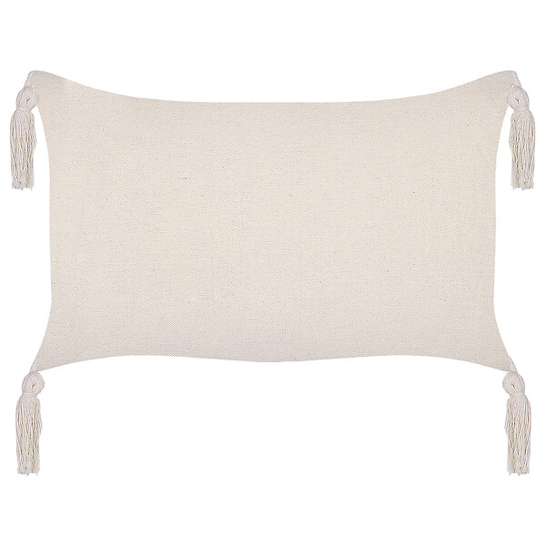 BELIANI - Lot de 2 coussins décoratifs HAKONE 45 x 25 cm Vert menthe Motif géométrique - large