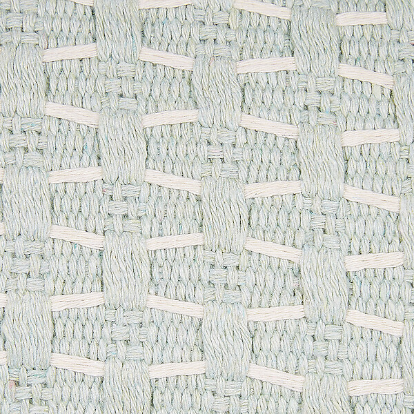BELIANI - Lot de 2 coussins décoratifs HAKONE 45 x 25 cm Vert menthe Motif géométrique - large