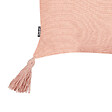 BELIANI - Lot de 2 coussins décoratifs VALVARIA Coton 30 x 50 cm Rose pêche Motif à chevrons - vignette