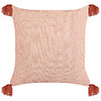 BELIANI - Lot de 2 coussins décoratifs RUMHORA Velours 45 x 45 cm Rose Motif floral - vignette