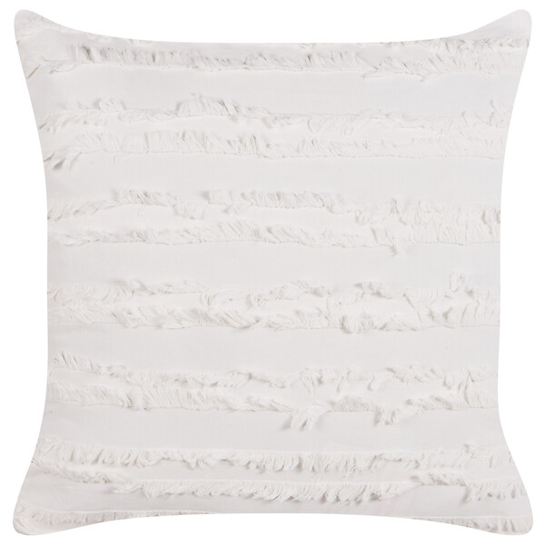 BELIANI - Lot de 2 coussins décoratifs MAKNEH Coton 45 x 45 cm Blanc Unicolore - large