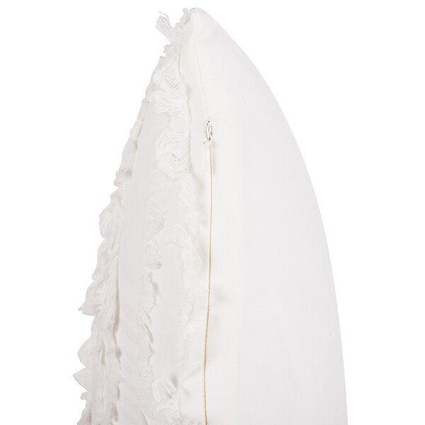 BELIANI - Lot de 2 coussins décoratifs MAKNEH Coton 45 x 45 cm Blanc Unicolore - large
