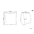 BELIANI - Lot de 2 coussins décoratifs SWEETENER Velours 45 x 45 cm Gris - vignette