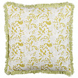 BELIANI - Lot de 2 coussins décoratifs FILIX Coton 45 x 45 cm Vert Motif floral - vignette