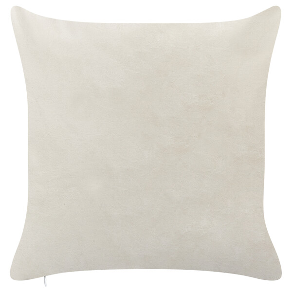 BELIANI - Lot de 2 coussins décoratifs PALMIER Velours 45 x 45 cm Blanc cassé Motif de Noël - large