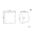 BELIANI - Lot de 2 coussins décoratifs PIZZELLE Coton 45 x 45 cm Blanc cassé Motif de Noël - vignette