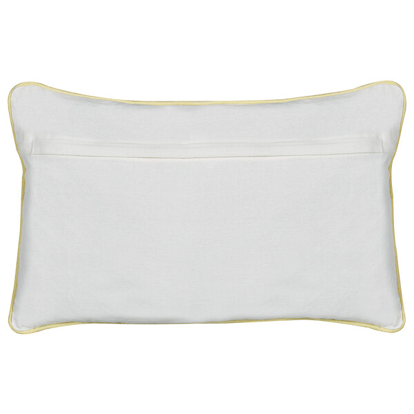 BELIANI - Lot de 2 coussins décoratifs ARALES Coton 30 x 50 cm Gris clair Motif animal - large