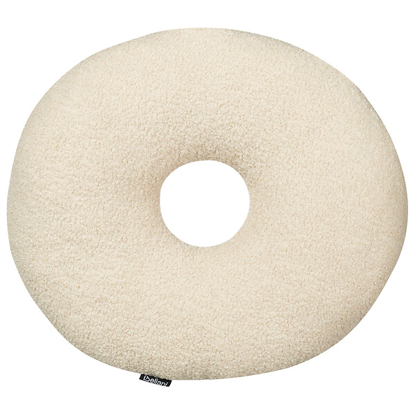 BELIANI - Lot de 2 coussins décoratifs HESPERIS Bouclé Beige Unicolore - large
