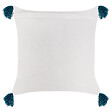 BELIANI - Lot de 2 coussins décoratifs TILIA Coton 45 x 45 cm Bleu Motif géométrique - vignette