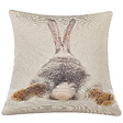 BELIANI - Lot de 2 coussins décoratifs BUXUS 45 x 45 cm Taupe - vignette