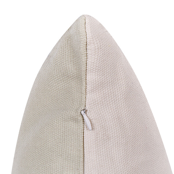 BELIANI - Lot de 2 coussins décoratifs BUXUS 45 x 45 cm Taupe - large