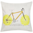 BELIANI - Lot de 2 coussins décoratifs RUSCUS Coton 45 x 45 cm Blanc Motif abstrait - vignette