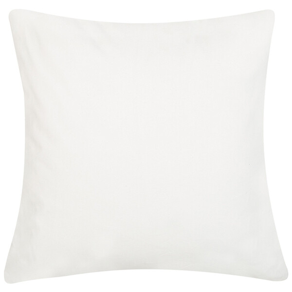 BELIANI - Lot de 2 coussins décoratifs RUSCUS Coton 45 x 45 cm Blanc Motif abstrait - large