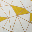 BELIANI - Lot de 2 coussins décoratifs CLARKIA Coton 45 x 45 cm Jaune Motif géométrique - vignette