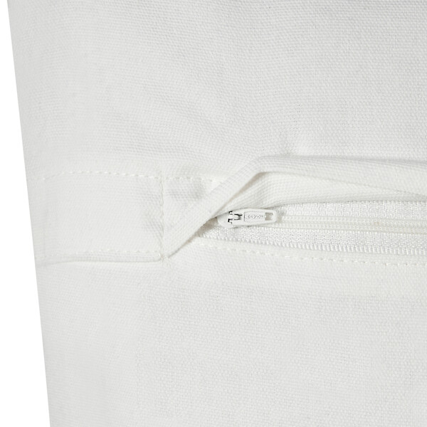BELIANI - Lot de 2 coussins décoratifs HAZEL Coton 45 x 45 cm Blanc Motif géométrique - large