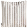 BELIANI - Lot de 2 coussins décoratifs RAKYA 45 x 45 cm Fourrure synthétique Beige clair À rayure - vignette