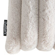 BELIANI - Lot de 2 coussins décoratifs RAKYA 45 x 45 cm Fourrure synthétique Beige clair À rayure - vignette