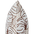 BELIANI - Lot de 2 coussins décoratifs GOURD Velours 45 x 45 cm Beige Motif de plante - vignette