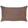 BELIANI - Lot de 2 coussins décoratifs CRODYLINE Velours 35 x 60 cm Marron À rayure - vignette