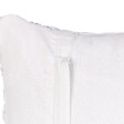 BELIANI - Lot de 2 coussins décoratifs BAMIAN Coton 45 x 45 cm Blanc cassé Motif géométrique - vignette