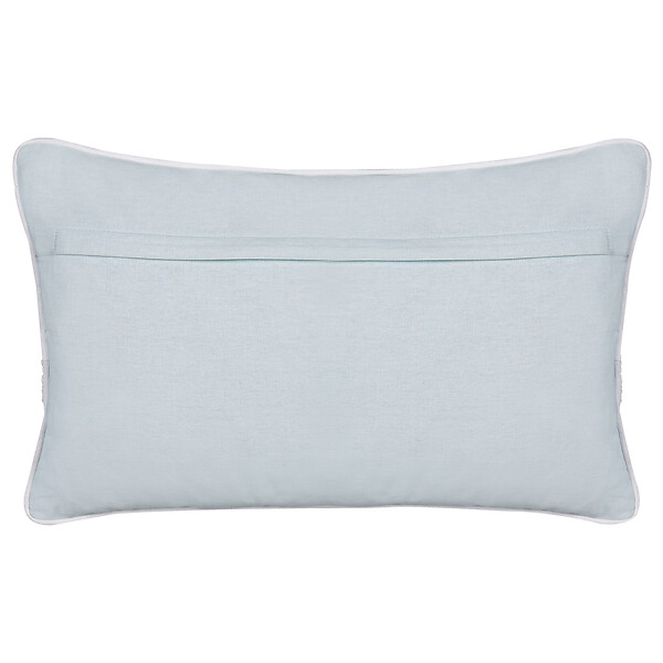 BELIANI - Lot de 2 coussins décoratifs GAZANIA Coton 30 x 50 cm Gris clair - large