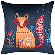BELIANI - Lot de 2 coussins décoratifs FIRESPIKE Velours 45 x 45 cm Bleu foncé - vignette