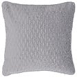 BELIANI - Lot de 2 coussins décoratifs MOTARI Velours 45 x 45 cm Gris Motif géométrique - vignette