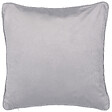 BELIANI - Lot de 2 coussins décoratifs MOTARI Velours 45 x 45 cm Gris Motif géométrique - vignette