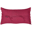 BELIANI - Lot de 2 coussins décoratifs SASSAFRAS Lin 30 x 45 cm Rouge Bordeaux Unicolore - vignette