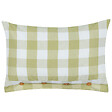 BELIANI - Lot de 2 coussins décoratifs TAMNINE 40 x 60 cm Vert clair À carreaux - vignette