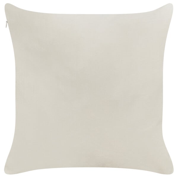 BELIANI - Lot de 2 coussins décoratifs PRALINE Velours 45 x 45 cm Blanc Motif de Noël - large