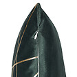 BELIANI - Lot de 2 coussins décoratifs PINUS 45 x 45 cm Velours Vert foncé Motif géométrique - vignette