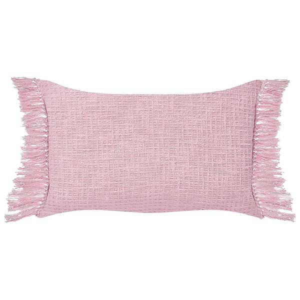 BELIANI - Lot de 2 coussins décoratifs TANSY Coton 40 x 60 cm Rose Unicolore - large