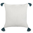 BELIANI - Lot de 2 coussins décoratifs RUMEX Coton 45 x 45 cm Bleu Motif floral - vignette