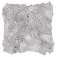 BELIANI - Lot de 2 coussins décoratifs LUBHA Fourrure synthétique 42 x 42 cm Gris clair Unicolore - vignette