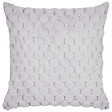 BELIANI - Lot de 2 coussins décoratifs PURSLANE Fourrure synthétique 43 x 43 cm Gris clair Motif géométrique - vignette