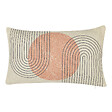 BELIANI - Lot de 2 coussins décoratifs GERBERA 30 x 50 cm Multicolore Motif abstrait - vignette