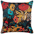 BELIANI - Lot de 2 coussins décoratifs PROTEA Velours 45 x 45 cm Multicolore Motif floral - vignette