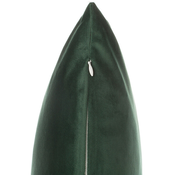 BELIANI - Lot de 2 coussins décoratifs FERN Velours 45 x 45 cm Vert foncé Motif de plante - large