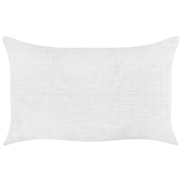 BELIANI - Lot de 2 coussins décoratifs BANORI Lin 30 x 50 cm Blanc Unicolore - large