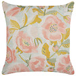 BELIANI - Lot de 2 coussins décoratifs ZAHRIYE 45 x 45 cm Rose Motif floral - vignette