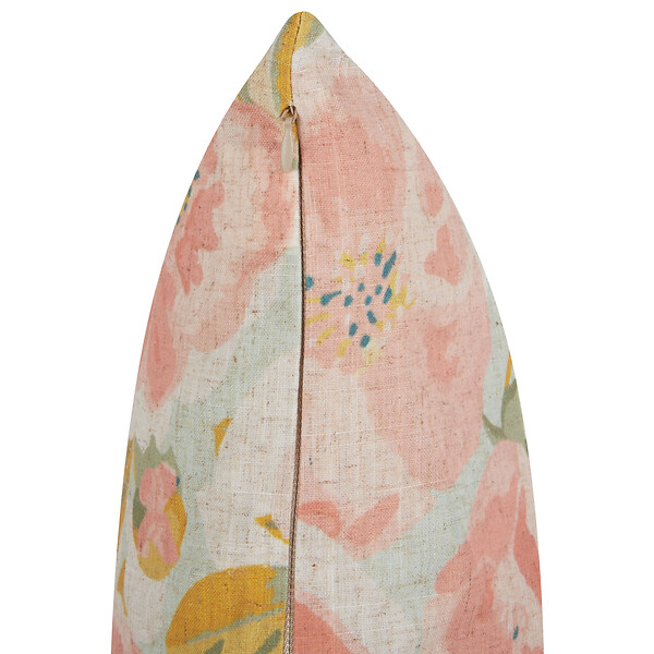 BELIANI - Lot de 2 coussins décoratifs ZAHRIYE 45 x 45 cm Rose Motif floral - large